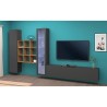 Modern design TV wall cabinet wooden bookcase Ranil RT Catalog