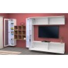 TV wall unit white 2 display cabinets 9 shelves Eron WH Catalog