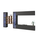 Modern wall-mounted TV cabinet bookcase 2 display cabinets Eron RT Offers