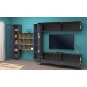Modern wall-mounted TV cabinet bookcase 2 display cabinets Eron RT Catalog