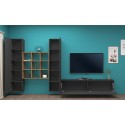 Modern suspended wall system TV cabinet bookcase 2 cabinets Talka RT Sale