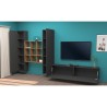 Modern suspended wall system TV cabinet bookcase 2 cabinets Talka RT Discounts
