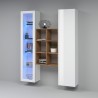 White living room wall unit with bookcase display case and Teret WH cupboard Sale