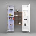 White living room wall unit with bookcase display case and Teret WH cupboard Catalog