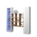 Tilla WH white living room display cabinet bookcase wall unit Offers