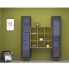 Living room storage wall 2 display cabinets modern wooden bookcase Vila RT Discounts