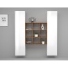 Suspended white storage wall 2 cupboards 9 shelves Pella WH Discounts