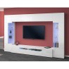 White Living Room Wall Unit with TV Stand and Two Glass Cabinets - Sultan WH Discounts