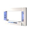 White living room wall system TV stand 2 wall cabinets Sultan WH Offers