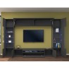 Modern Wall Unit with Floating TV Stand and 2 Glass Cabinets Sultan RT Catalog
