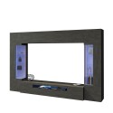 Modern Wall Unit with Floating TV Stand and 2 Glass Cabinets Sultan RT Offers