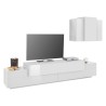 Modern design white wall-mounted TV stand Stady WH Offers