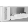 Woud WH White Living Room Wall Unit TV Stand with Glass Display Catalog