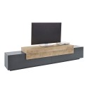 Modern design TV stand 240cm grey and wood Corona Low Hound Offers