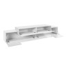 Modern design TV cabinet 240cm white 4 compartments and 3 doors Corona Low Bial Sale