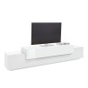 Modern design TV cabinet 240cm white 4 compartments and 3 doors Corona Low Bial Offers