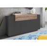 Modern living room sideboard 3 compartments 160cm black and wood Corona Side Hound Catalog