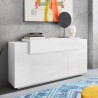 Sideboard white sideboard modern design 160cm 3 compartments Corona Side Lacq Discounts