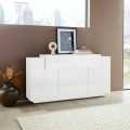 Sideboard white sideboard modern design 160cm 3 compartments Corona Side Lacq Promotion