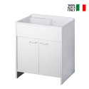 Laundry cabinet 2 doors 80x50cm 9010K Negrari On Sale