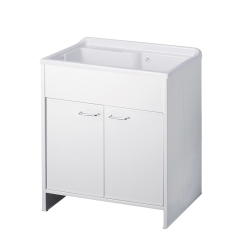 Laundry cabinet 2 doors 80x50cm 9010K Negrari Promotion