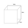 Laundry cabinet 45x50cm white washing board 9006K Negrari Sale