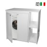 External white 2-compartment PVC 5012PRO Negrari washing machine cover cabinet On Sale