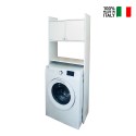 Space-saving washing machine cover cabinet 2 doors Marsala 5016P Negrari On Sale