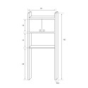 Space-saving washing machine cover cabinet 2 doors Marsala 5016P Negrari Sale