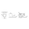 Suspended flush-to-the-wall WC pan with toilet seat Mia Round VitrA Offers