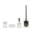 Bathroom accessories set glass toothbrush holder glass soap dish Opal On Sale