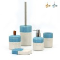 Ceramic bathroom accessories soap dish toilet brush dispenser Folk On Sale