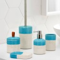 Ceramic bathroom accessories soap dish toilet brush dispenser Folk Sale