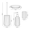 Bathroom accessories toothbrush holder soap dispenser glass Retro Offers