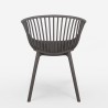 Modern chair with armrests for garden kitchen dining room Philis Model