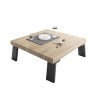 Low square 86x86cm wooden coffee table for living room Dachshund Palma Offers