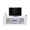 Glossy white modern living room TV stand 2 doors Nolux Wh Basic Sale