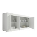 Living room sideboard 3 doors sideboard 160cm glossy white Modis Wh Basic Sale