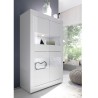 Modern living room showcase 4 high gloss white doors Tina Basic Sale
