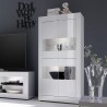 Modern living room showcase 4 high gloss white doors Tina Basic Promotion