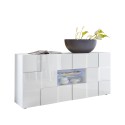 Dining room sideboard 2 doors 2 drawers glossy white Dama Wh M Offers