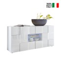 Dining room sideboard 2 doors 2 drawers glossy white Dama Wh M On Sale
