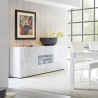 Dining room sideboard 2 doors 2 drawers glossy white Dama Wh M Characteristics