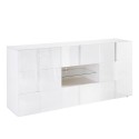 Dining room sideboard 2 doors 2 drawers glossy white Dama Wh M Discounts