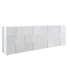 Modern sideboard 4 doors glossy white 241cm Dama Wh XL Offers