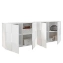 Modern sideboard 4 doors glossy white 241cm Dama Wh XL Sale