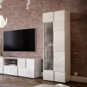 Modern living room showcase 1 door glossy white chequered Bee Wh Dama Sale