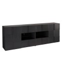 Modern living room sideboard 2 doors 4 drawers anthracite high gloss Dama Rt L Sale