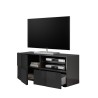 Modern TV cabinet with chequered drawer door anthracite Petite Rt Dama Sale