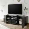 Anthracite TV stand living room 2 door drawer Tecum Rt Dama Choice Of